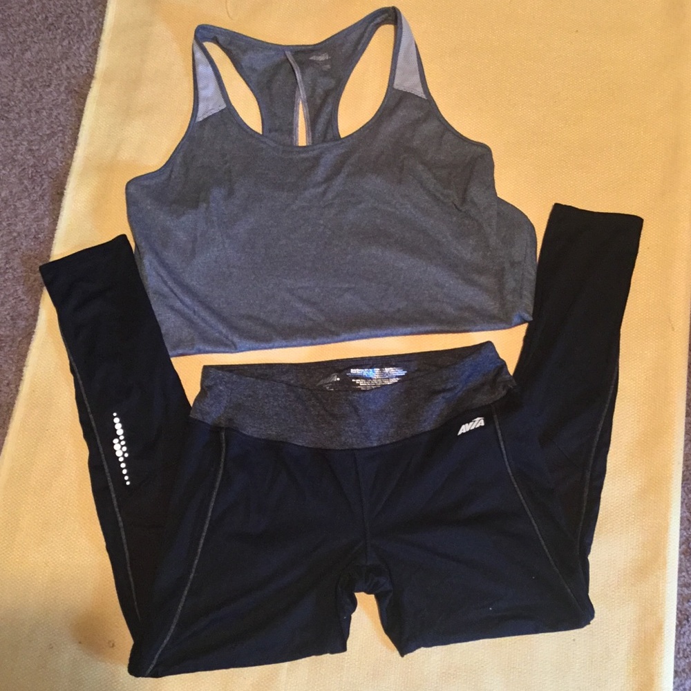 Avia Set Tank shirt (L)& workout pants (M)